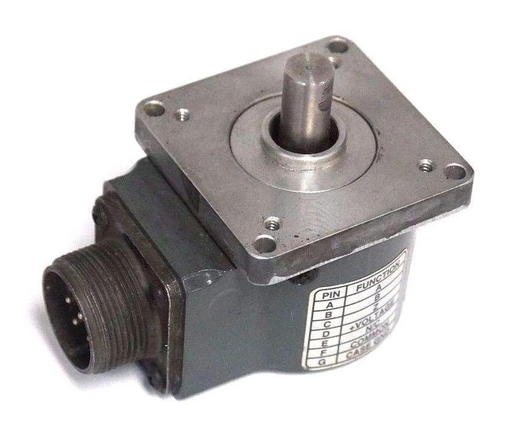 Used DANAHER DYNAPAR H231000144423 ENCODER C564830 10MM SFT, 5-26V, 7PN CONN SI MT