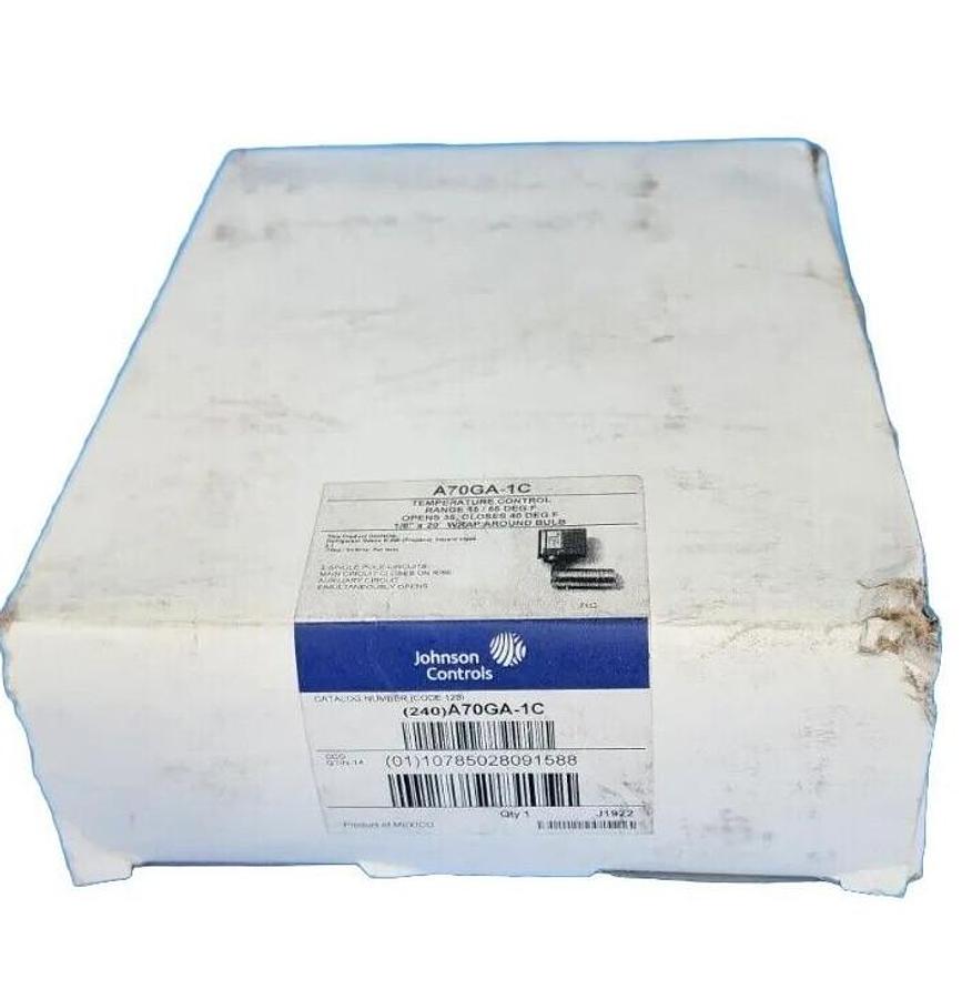 NIB JOHNSON CONTROLS A70GA-1C TEMPERATURE CONTROL 15 / 55 DEG F