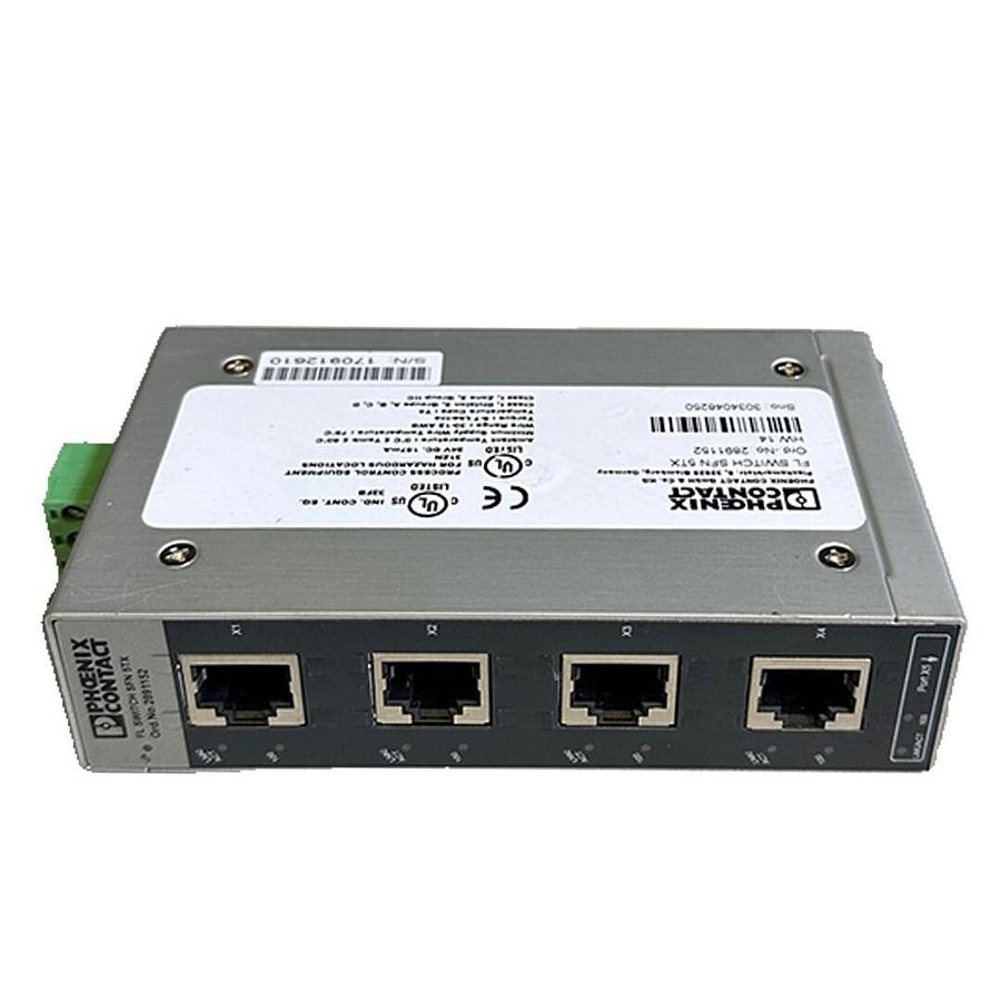 Used PHOENIX CONTACT FL SWITCH SFN 5TX INDUSTRIAL ETHERNET SWITCH 5-PORT 2891152