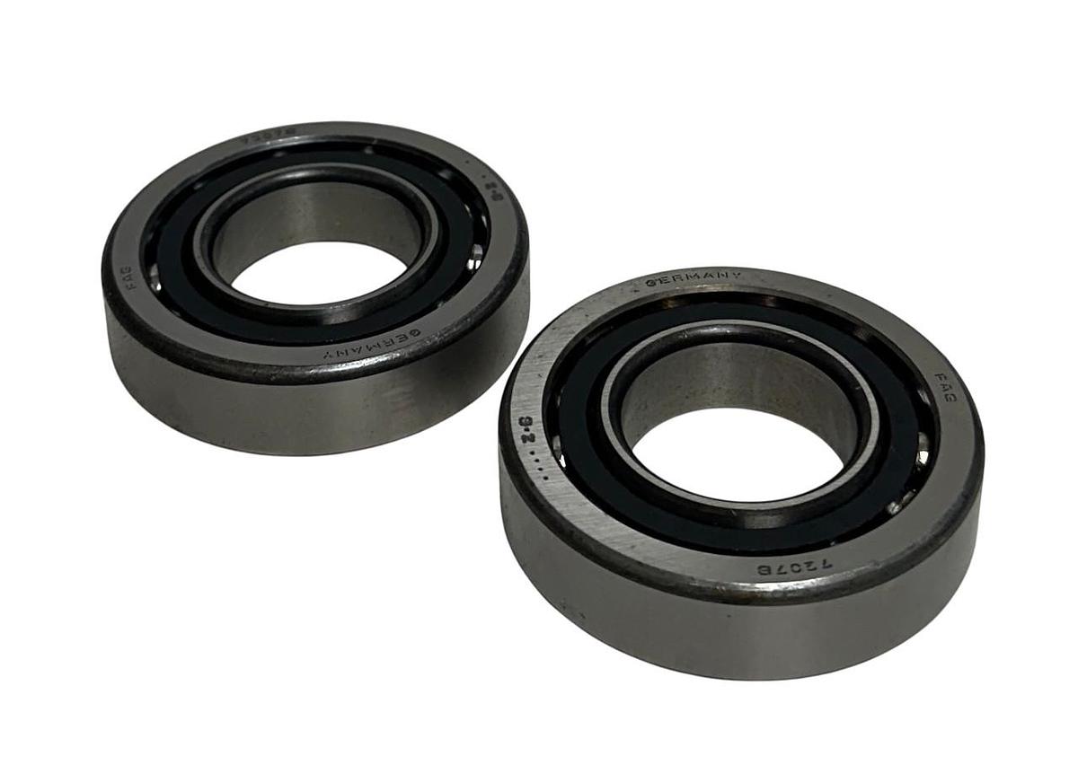 2 FAG 7207B OEM CONTACT PRECISION ANGULAR BEARINGS SINGLE-ROW 35x72x17mm NSNP