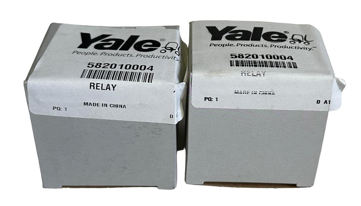 Used 2 NEW YALE 582010004 / YT582010004 OEM RELAYS FOR FORKLIFT