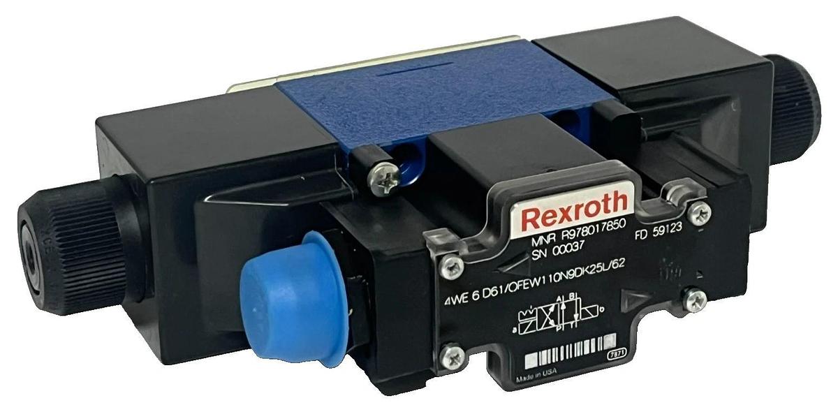 Bosch Rexroth R978017850 Directional Spool Valve - 4WE 6 D62/OFEW110N9DK25L/62