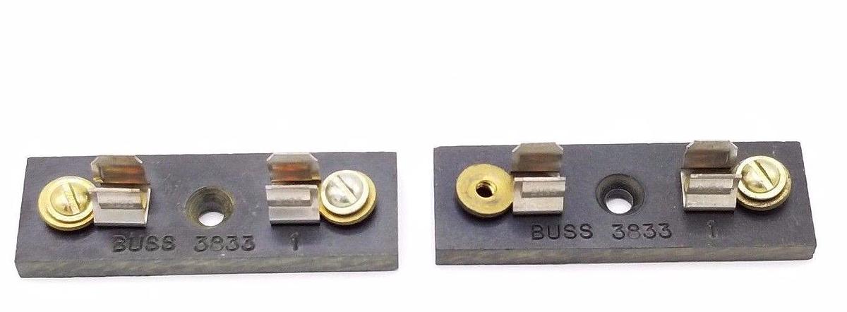 Used LOT OF 2 COOPER BUSSMANN 3833-1 FUSE HOLDERS 38331