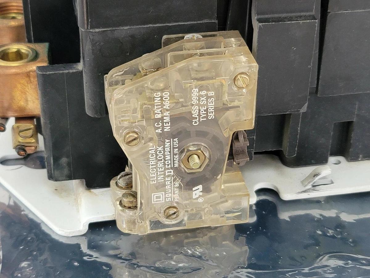 Used USED SQUARE D 8536-SF01S SER. A NEMA SIZE 4 CONTACTOR W/ 120V COIL 31091-400-38