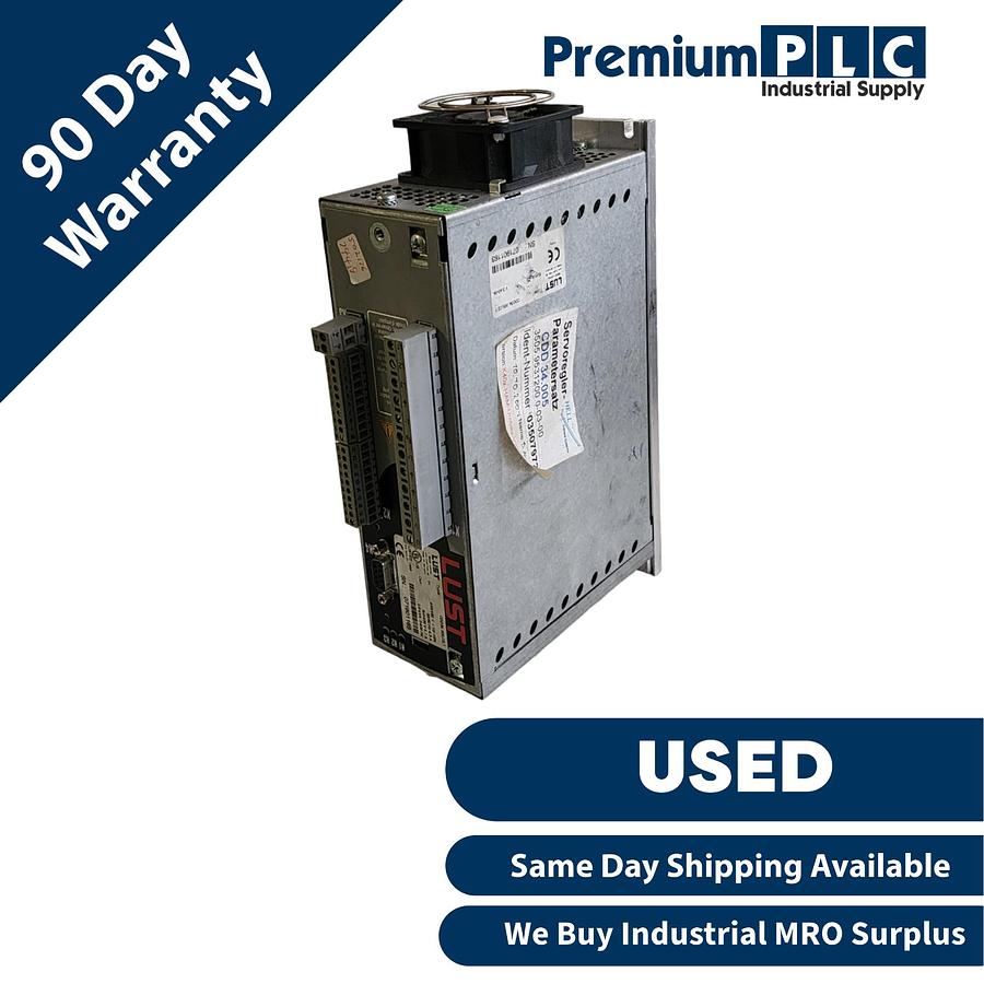 Used LUST LTi CDD34 005 C2.1 / CDD34.005,C2.1 CDD3000 INVERTER DRIVE SERVO CONTROLLER