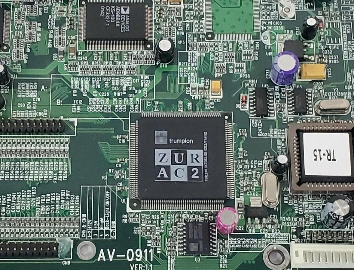 Used ALLEN BRADLEY AV-0911 VERSAVIEW 1500M MAIN CONTROL BOARD VER: 1.1 6186-M15AL