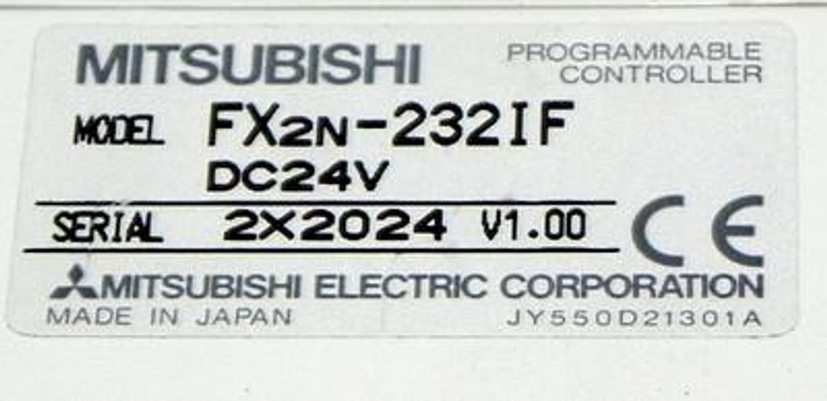 Used MITSUBISHI FX2N-232IF INTERFACE MODULE FX2N232IF USED