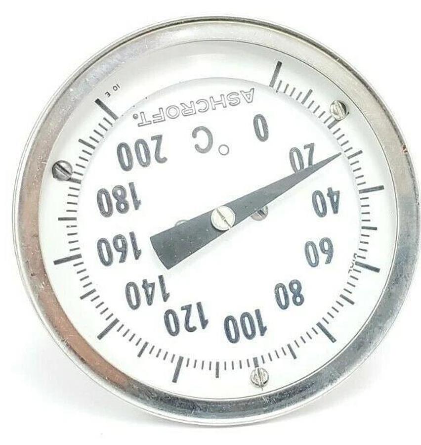 Used ASHCROFT 0-200 DEGREE C THERMOMETER, ~5.25" PROBE