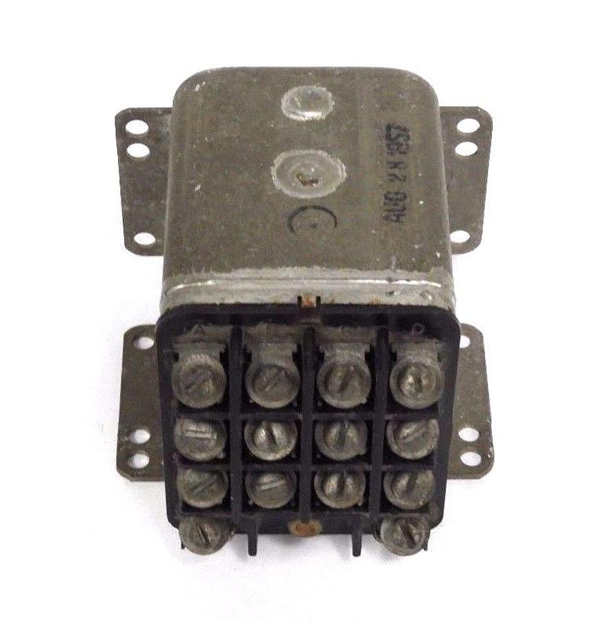 Used USRC U.S RELAY CO. 47-MS, MS25024-A, COIL VOLTS 28 VDC, 10 AMP, 4 PDT