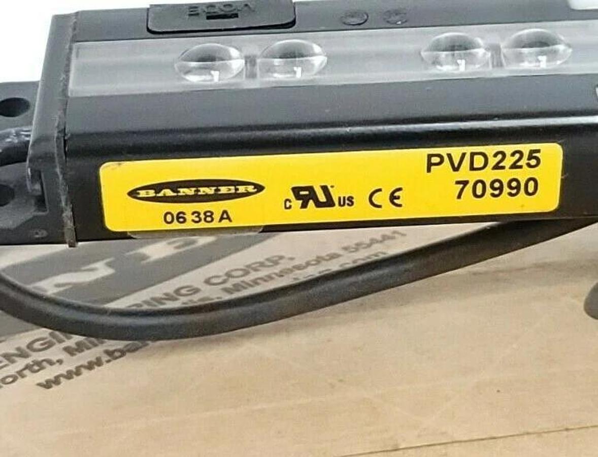 Used BANNER PVD225 PVD SERIES: PARTS VERIFICATION 225 MM 8 CHANNEL 70990 (IN BOX)