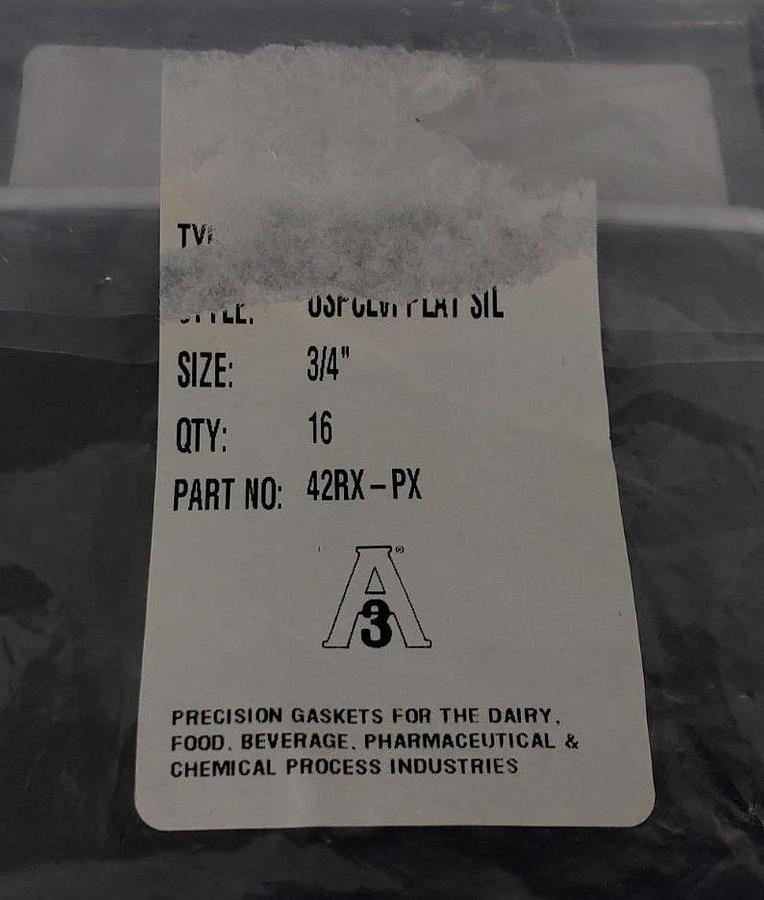 LOT OF 16 NEW A3 42RX-PX 3/4" SILICONE GASKETS 42RXPX