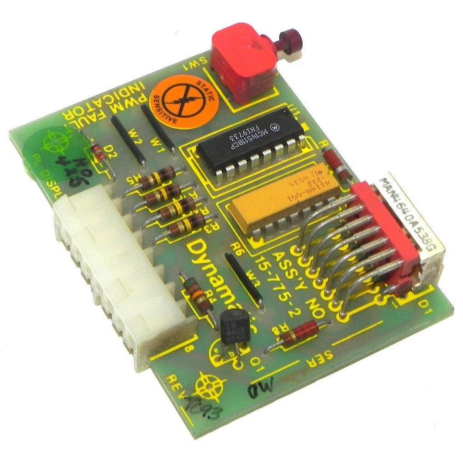 Used DYNAMATIC 15-775-2 FAULT INDICATOR PC BOARD 157752