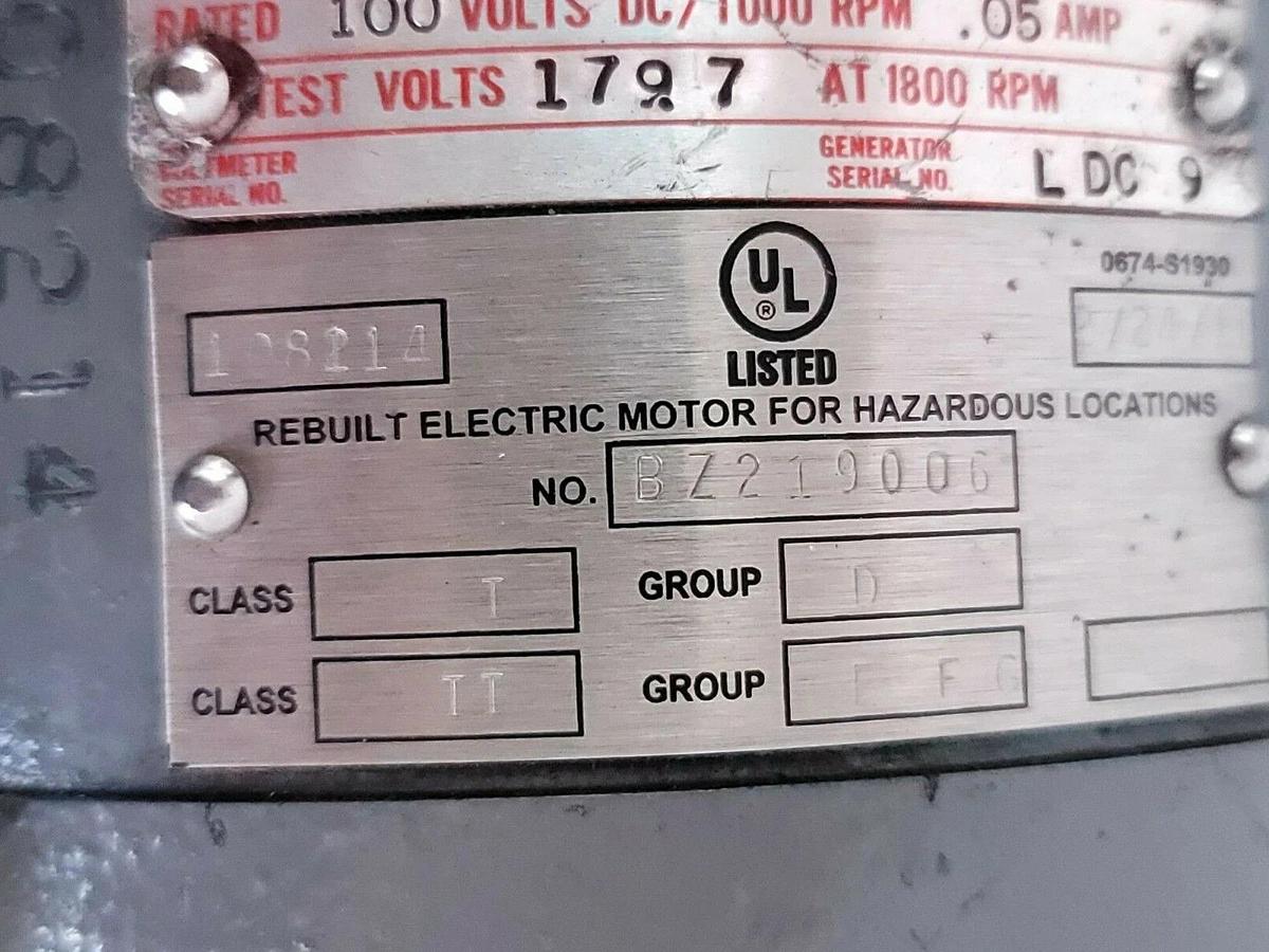 NEW GENERAL ELECTRIC 5BC42AB1859C TACHOMETER GENERATOR 2750 RPM