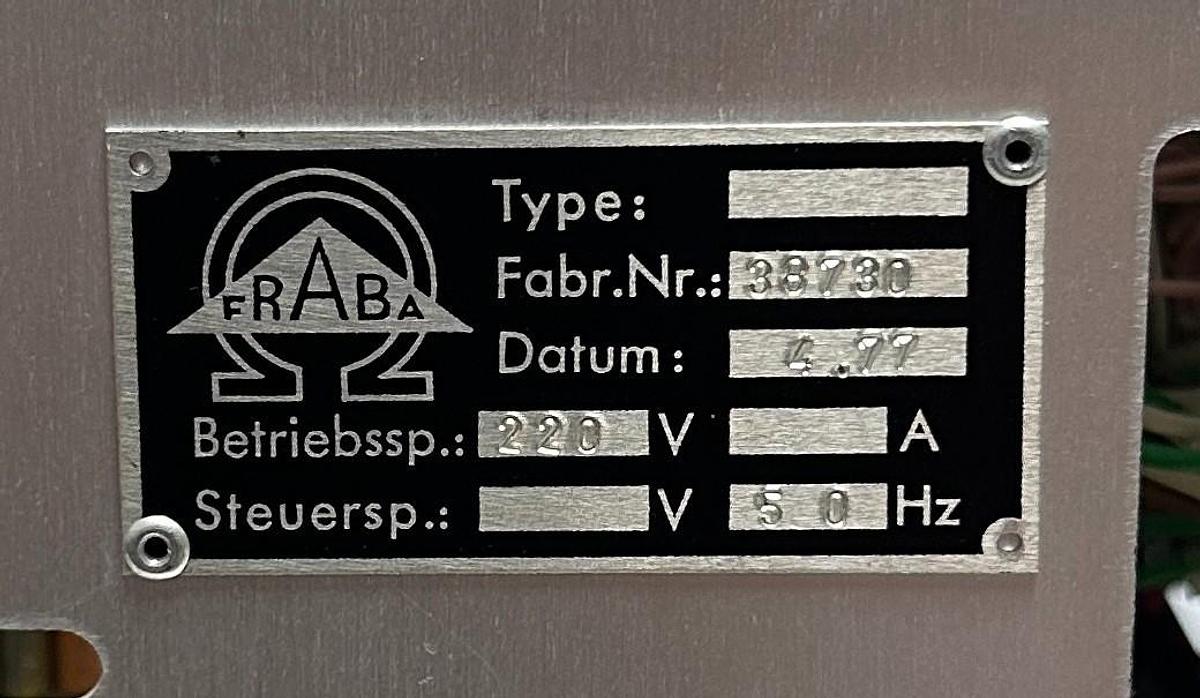 Used FRABA NC 2300 / 38730 / NC2300 RACK CONTROLLER 220V 50Hz LOOP CONTROL USNP