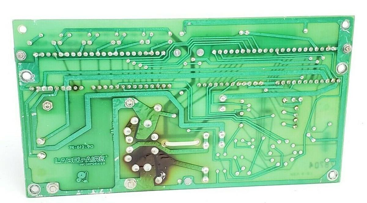 Used LABEL-AIRE 74-612-90 MOTHER BOARD 74-612-91