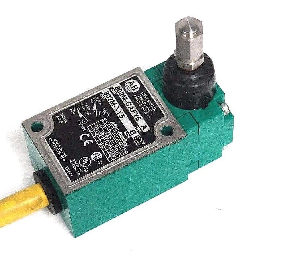 Used ALLEN BRADLEY 802M-CAFY5 SERIES A PRE-WIRED LIMIT SWITCH 802MCAFY5
