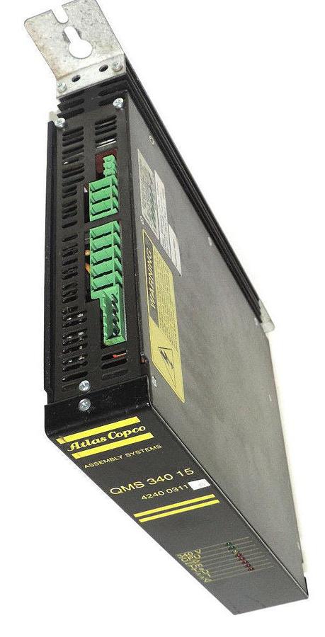 Used ATLAS COPCO 4240-0311-80 SERVO CONTROLLER QMS-340-15, 4240031181-0004, QMS34015