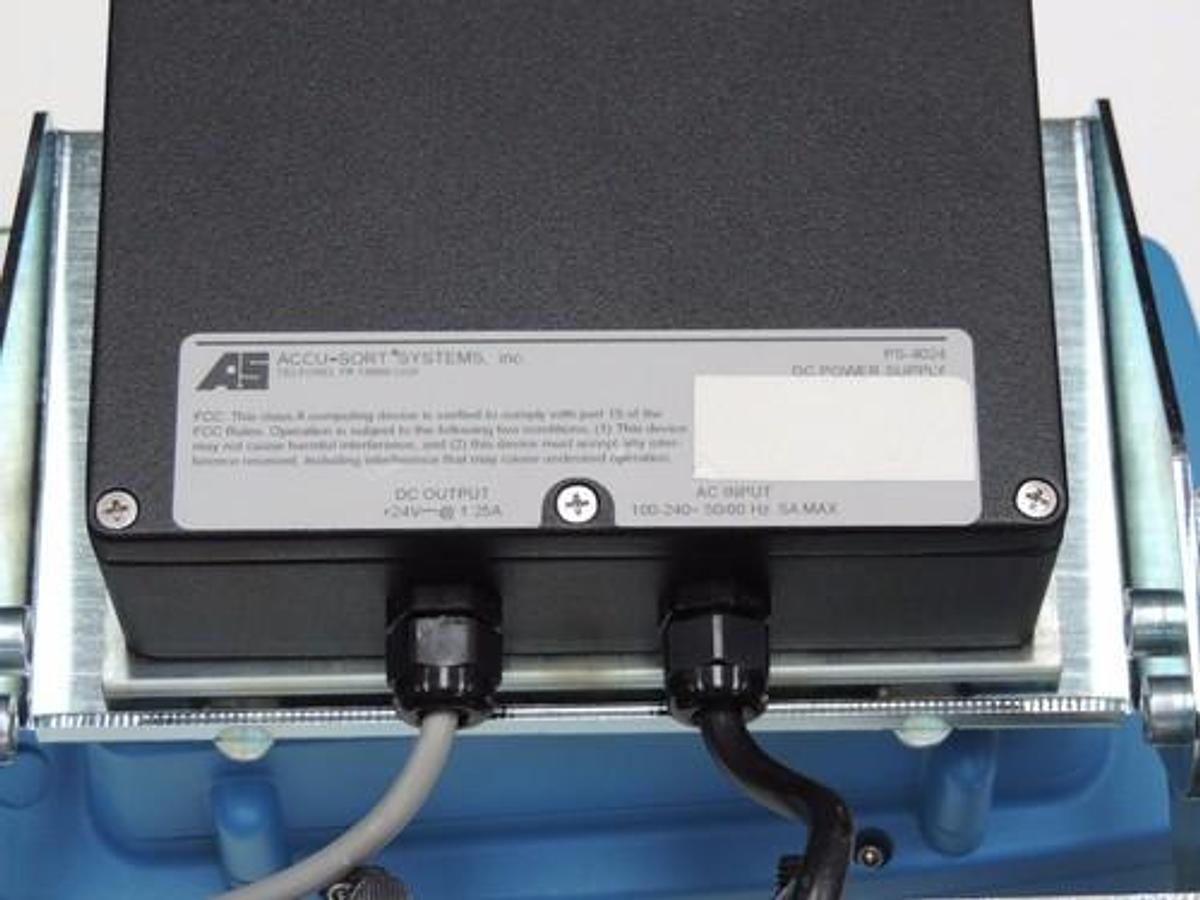 Used ACCU-SORT AXIOM 400 HIGH SPEED BAR CODE SCANNER W/ PS-4024 POWER SUPPLY