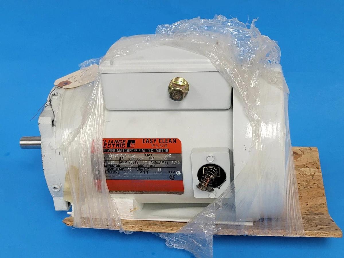 Used NEW RELIANCE ELECTRIC T56S1710A-E6 POWER MATCHED/RPM DC MOTOR 1/4HP T56S1710AE6