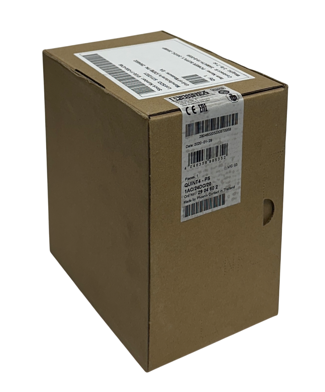 PHOENIX CONTACT QUINT4-PS/1AC/24DC/20 / 2904602 QUINT POWER SUPPLY 24VDC NSFS