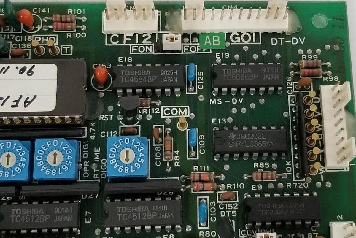 Used GENERAL ELECTRIC CF12101ABG01 CONTROL BOARD BF122101 , DT-DV
