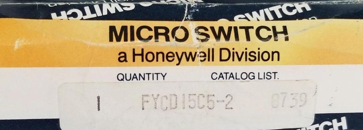 Used NIB HONEYWELL MICROSWITCH FYCD15C5-2 PHOTOELECTRIC SENSOR 92-132VAC 50/60HZ