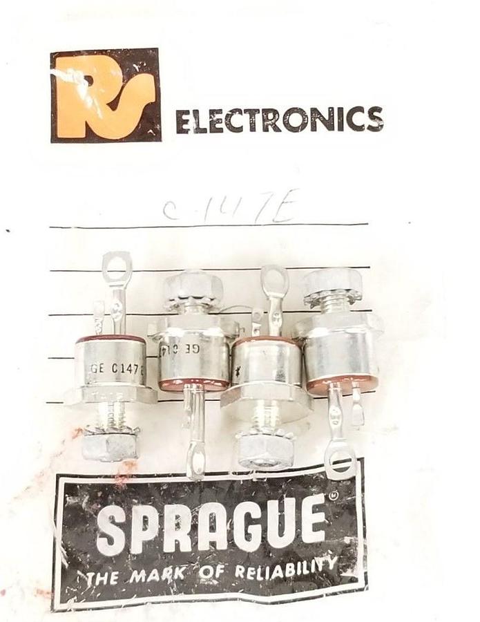 Used LOT OF 4 NEW GENERAL ELECTRIC C147E SEMICONDUCTORS 63A 500V C-147E