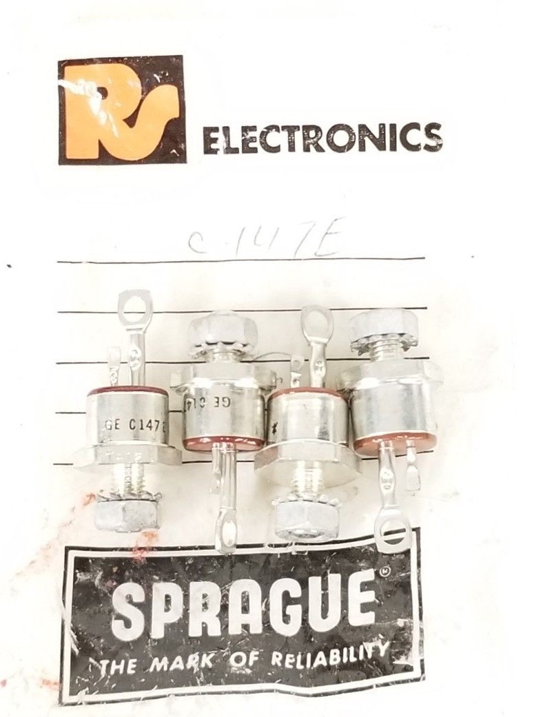 Used LOT OF 4 NEW GENERAL ELECTRIC C147E SEMICONDUCTORS 63A 500V C-147E