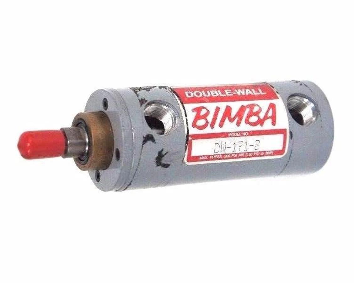 Used BIMBA DW-171-2 DOUBLE WALL CYLINDER 2" BORE 2-1/4" STROKE DW1712