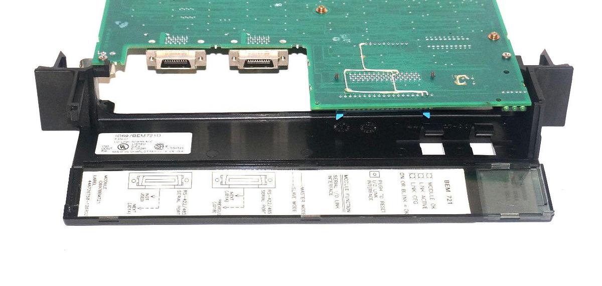 Used GE FANUC IC697BEM721D I/O LINK INTERFACE MODULE W/ A20B-2000-0370/07A BOARD