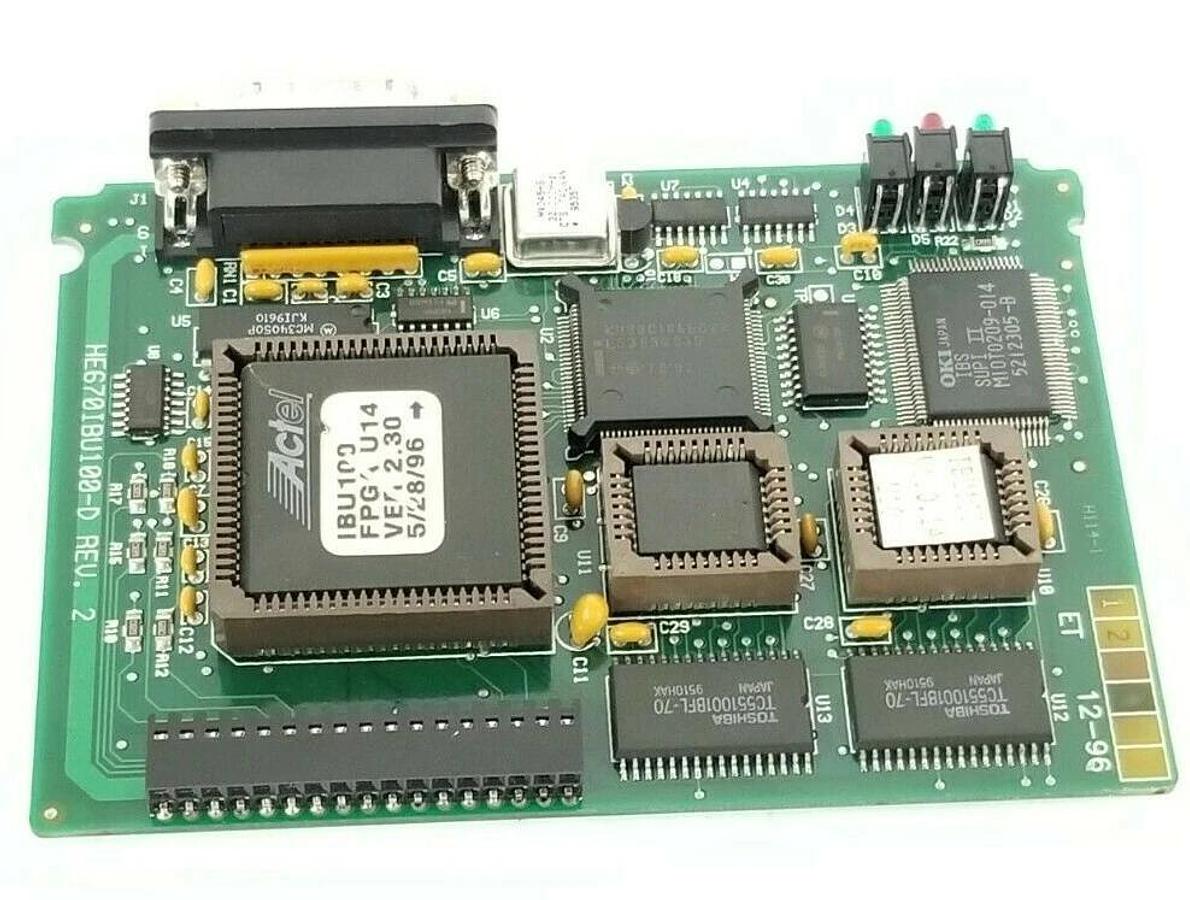 Used HORNER ELECTRIC HE670IBU100-D REV. 2 CONTROL BOARD HE670IBU100 IBU100 FPGA U14