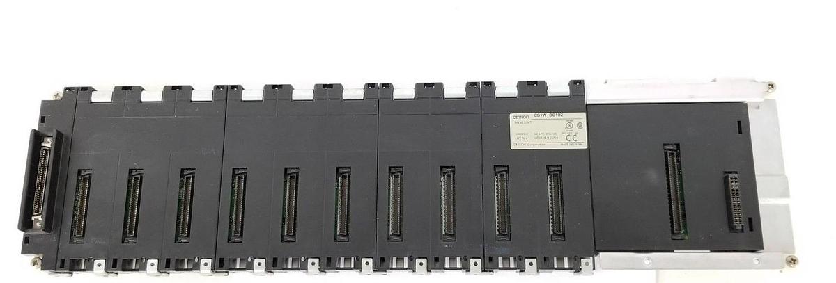Used OMRON CS1W-BC102 BACKPLANE BASE UNIT 05602001 NK APP. 98A106 CS1WBC102