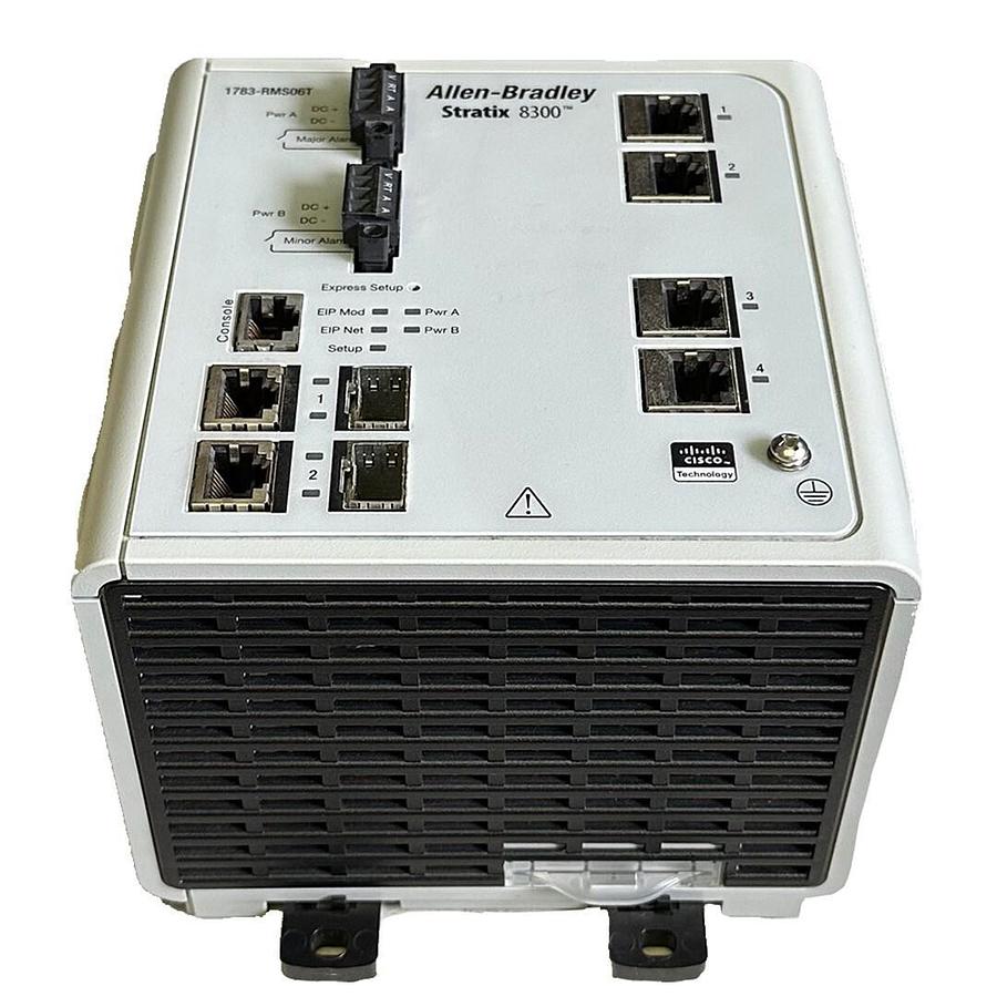 Used NEW ALLEN BRADLEY 1783-RMS06T /A Stratix 8300 6-PORT EtherNet SWITCH 1783RMS06T