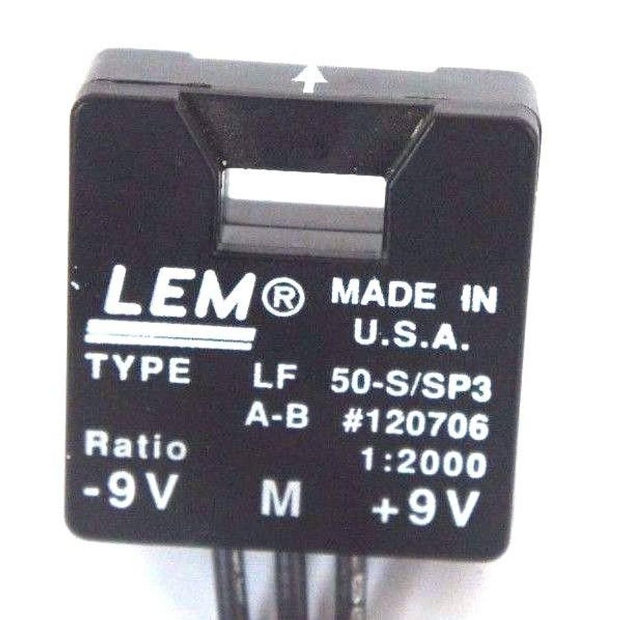 Used LEM TYPE LF-50-S/SP3 CURRENT TRANSDUCER MODULE 1:2000 RATIO LF50SSP3