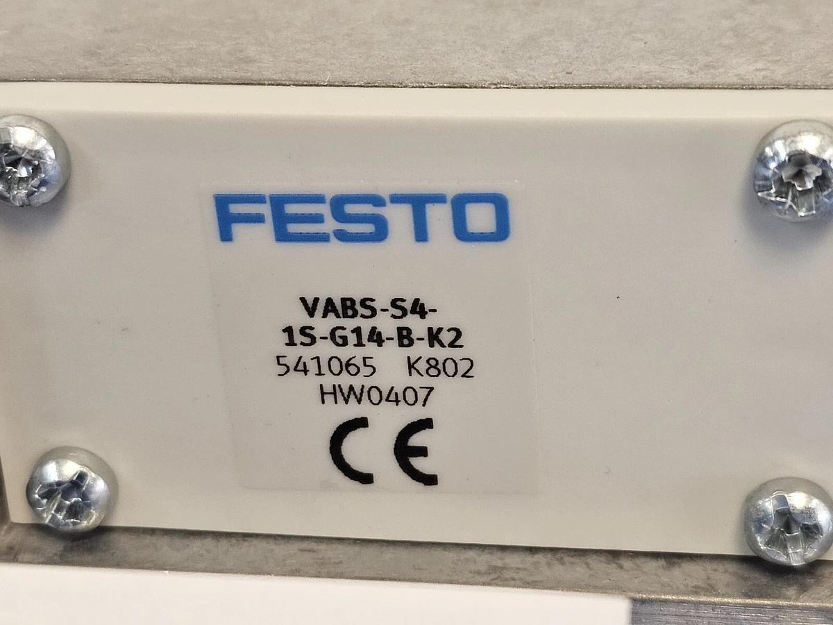 Used NIB FESTO VABS-S4-1S-G14-B-K2 SUB-BASE MAT. NR. 541065
