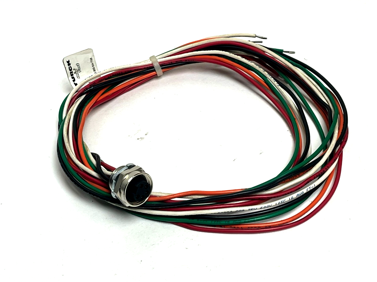 Used Turck RKF 56-2M/NPT Minifast Receptacle 5-Pin Female 7/8" 1/2" NPT 2M Leads NSNP