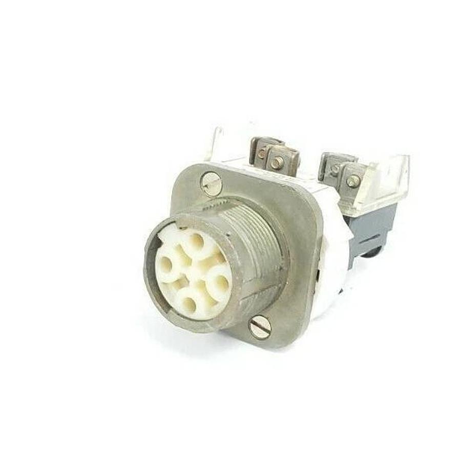 Used ALLEN BRADLEY 800T-H2 SELECTOR SWITCH SER. N 800TH2 W/ CONTACT BLOCK