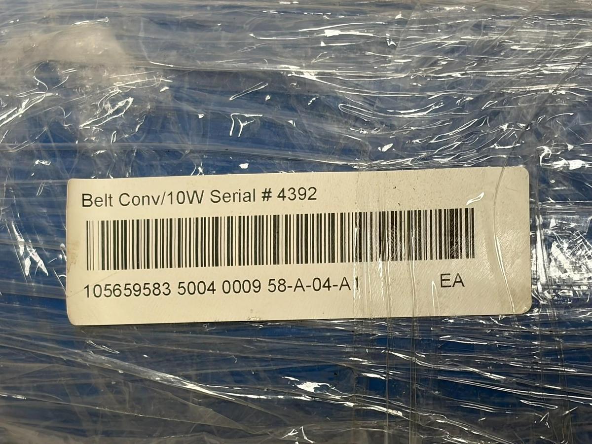 Used LOT OF 2 Quantum Topping Dispenser Blue Conveyor Belts 105659583 and 105659587
