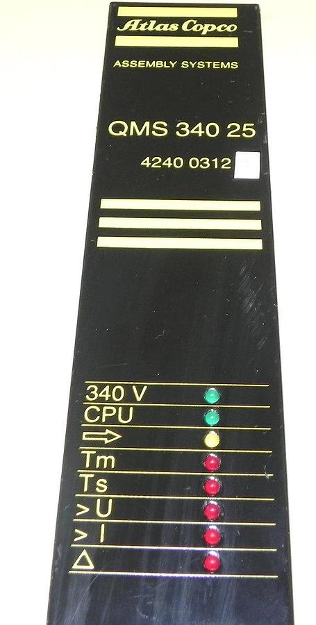 Used ATLAS COPCO 4240031280 SERVO CONTROLLER QMS34025, QMS 340 25 340VDC 25A