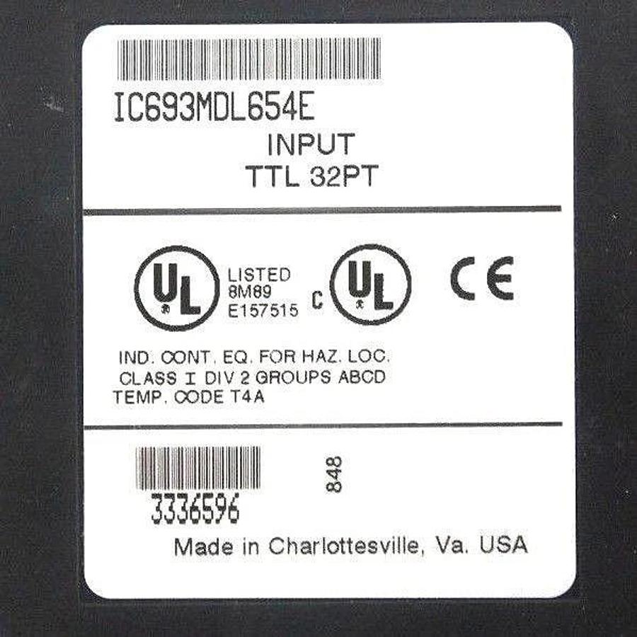 Used GE FANUC IC693MDL654 INPUT MODULE TTL 32PT IC693MDL654E