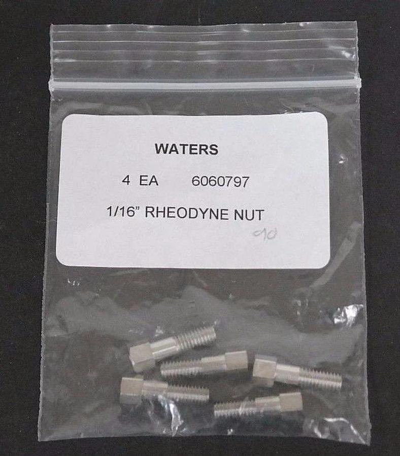 Used LOT OF 5 NEW WATERS 6060797 LONG RHEODYNE NUTS 1/16"