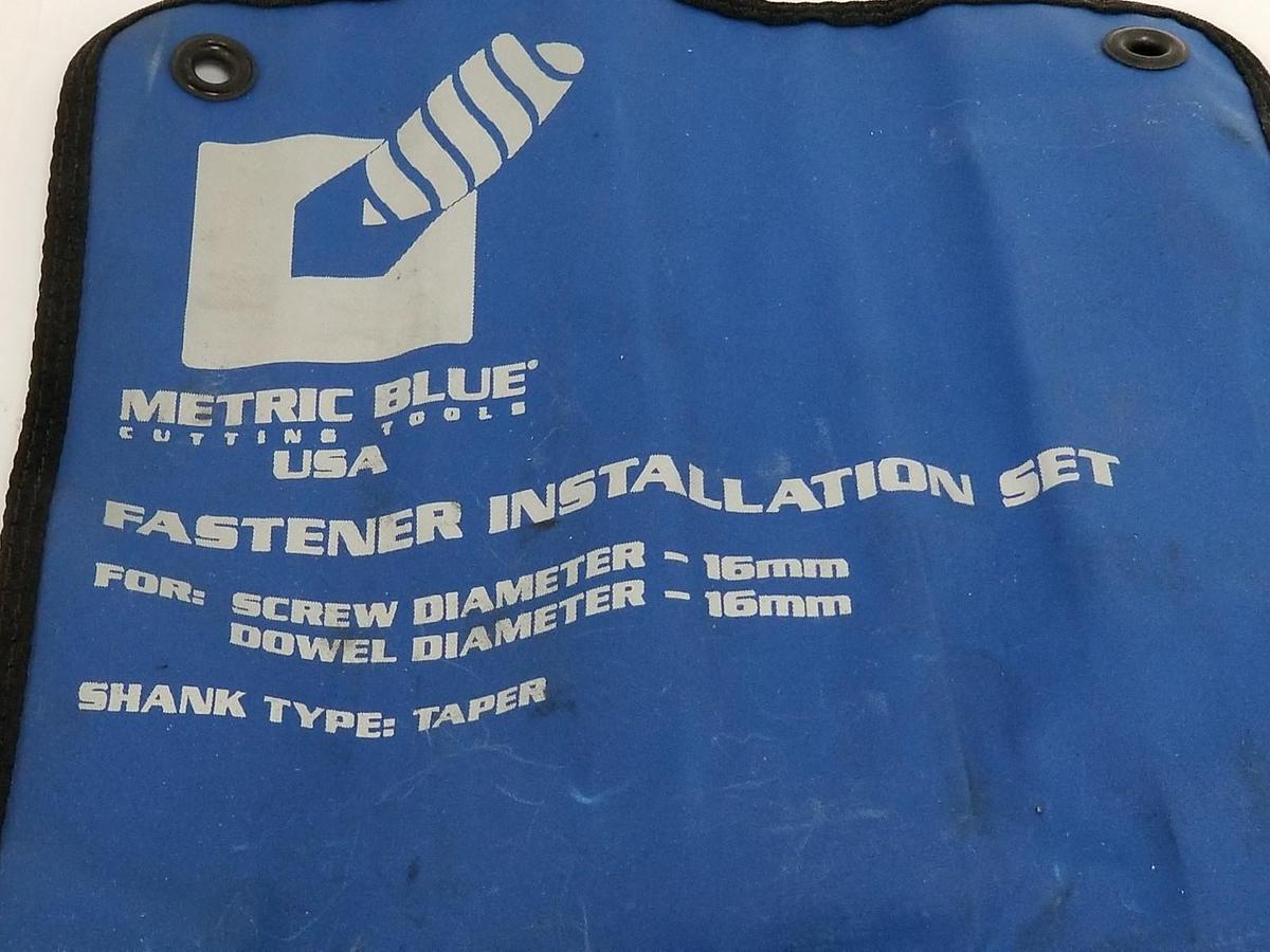 Used METRIC BLUE FASTENER INSTALLATION SET W/ 14.00MM TAP DRILL & 16.00MM COUNTERBORE