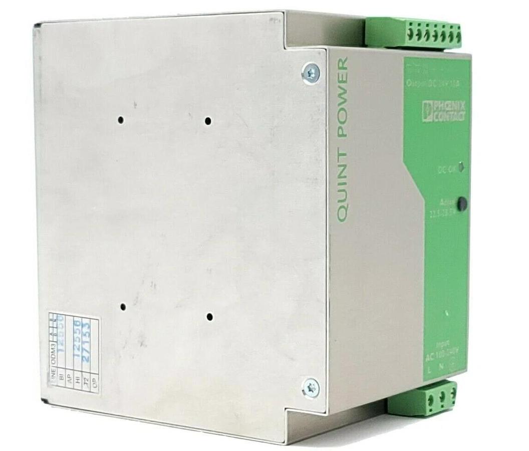 Used PHOENIX CONTACT QUINT-PS-100-240AC/24DC/10 POWER SUPPLY ORDER NO. 2938604