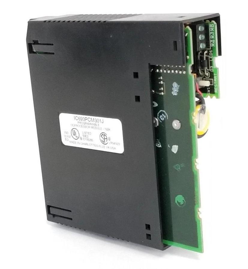 Used GE FANUC IC693PCM301J PROGRAMMABLE COPROCESSOR MODULE 192K