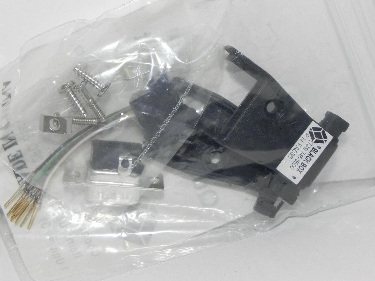 Used LOT OF 6 NEW BLACK BOX FA066 NETWORK ADAPTERS DB09M-RJ45 2PC BLACK