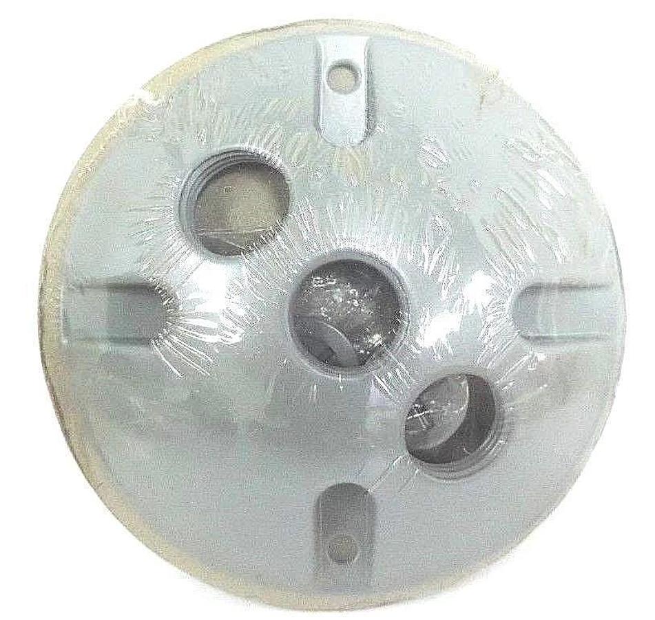 Used LOT OF 3 NEW TAYMAC LV330S ROUND LAMPHOLDER COVER 3 HOLE 1/2IN GRAY