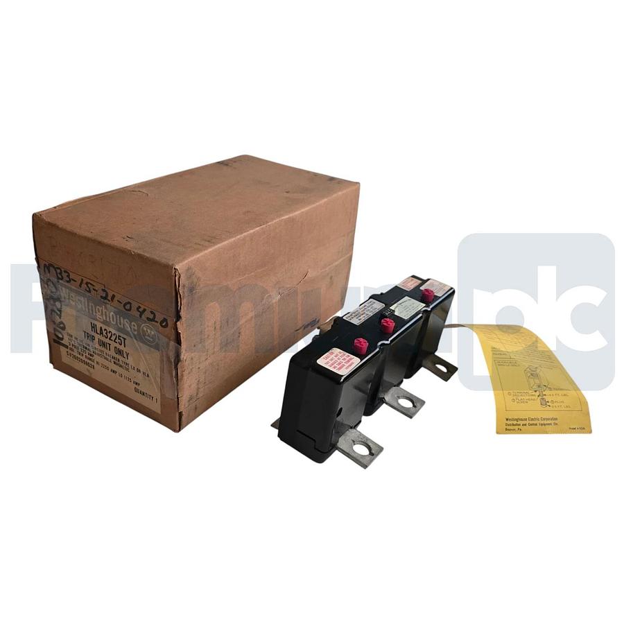 Westinghouse HLA3225T Trip Unit Only Type LA HLA 3P 225A Style 2602D98G28 NSMP