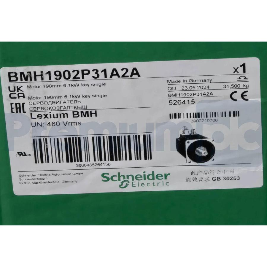 Schneider Electric BMH1902P31A2A BHM Lexium 32 Servo Motor 6.1kW 4000rpm NSMP