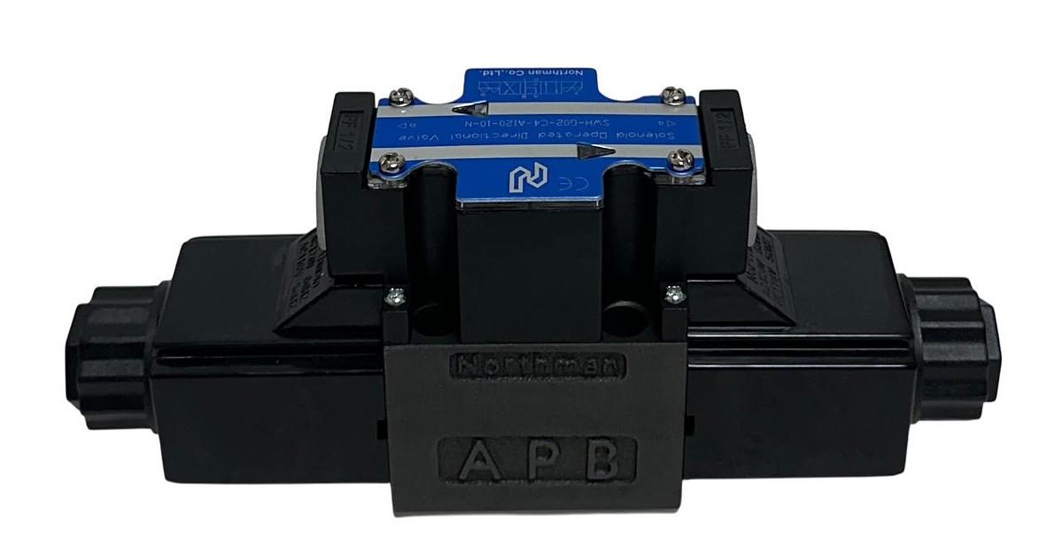 Used NORTHMAN SWH-G02-C4-A120-10-N / SWHG02C4A12010N SOLENOID DIRECTIONAL VALVE NSMP
