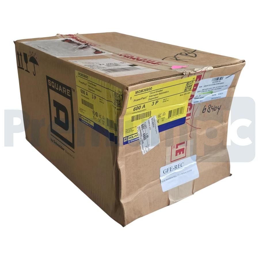 Used Square D MGM36600 PowerPact M-Frame Circuit Breaker 3-Pole 600A 600V NSFS
